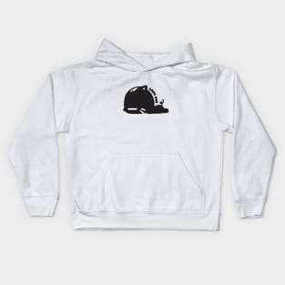 Cat Lazy day design Kids Hoodie